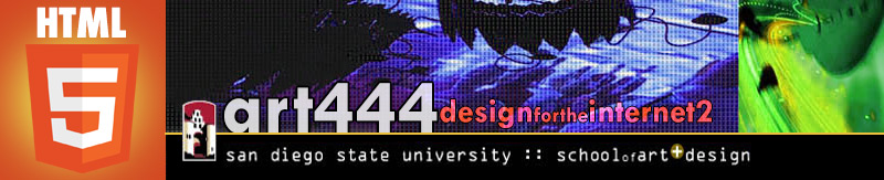art 444 design for the internet banner